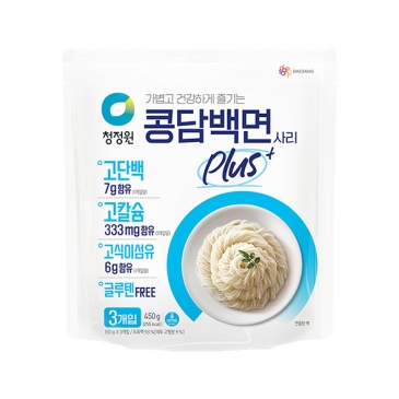 [신제품][청정원] 콩담백면 PLUS 450g(150g*3)
