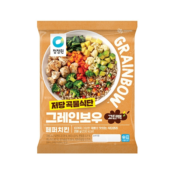 [신제품] 청정원 저당도시락 그레인보우 페퍼치킨 200g&nbsp;