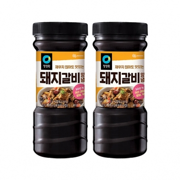 [명절식품] 청정원 돼지갈비양념 840g x2개