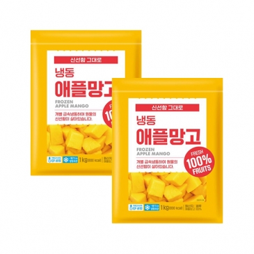냉동 애플망고 1kgx2개