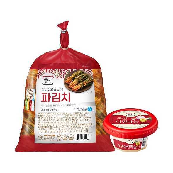 종가 파김치 2.5kg+다진마늘150g