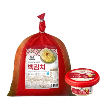 종가 백김치 3kg+다진마늘150g