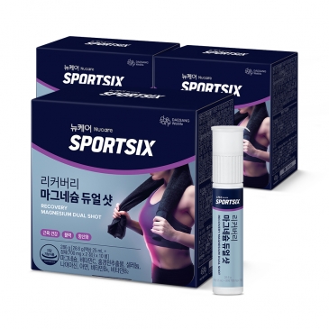 뉴케어 스포식스 리커버리 마그네슘 듀얼 샷 (액상25ml+정제(700mgx2정)&times;10병), 3박스
