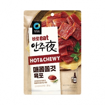 청정원 바로eat 안주夜 매콤쫄깃 육포 30g