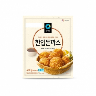 청정원 한입 돈까스 450g