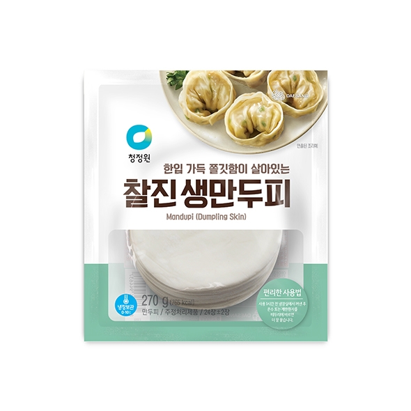 청정원 찰진 생만두피 270g(&plusmn;24장)