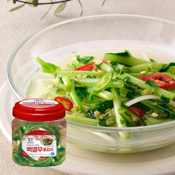 종가 아삭 백열무물김치 1.2kg(PET)