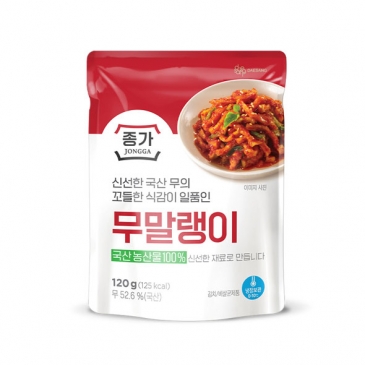 종가 국산 무말랭이 120g