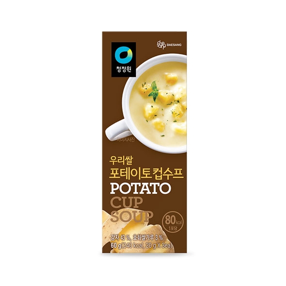 청정원 우리쌀 포테이토 컵수프 60g