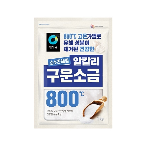 청정원 순수천혜염 알칼리 구운소금1kg