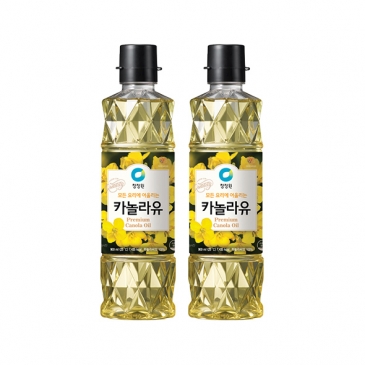 [명절식품] 청정원 카놀라유 900ml x2개
