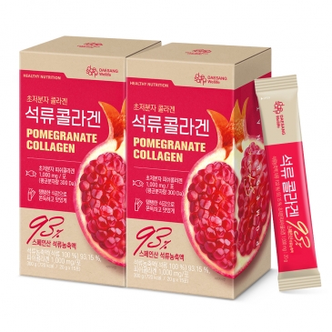 [콜라겐 1000mg] 대상웰라이프 석류콜라겐 (20gx15포), 2박스