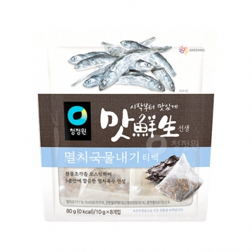 청정원 맛선생 멸치 국물내기 티백 80g(8개입)