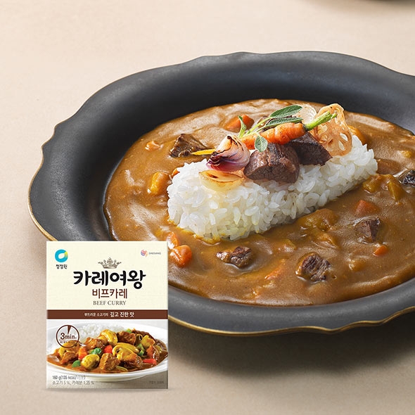 청정원 카레여왕 비프카레 160g(레토르트, 1인분)