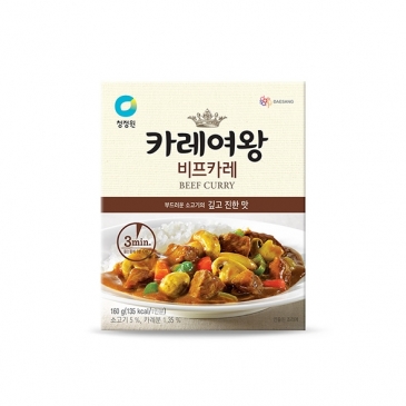 청정원 카레여왕 비프카레 160g(레토르트, 1인분)