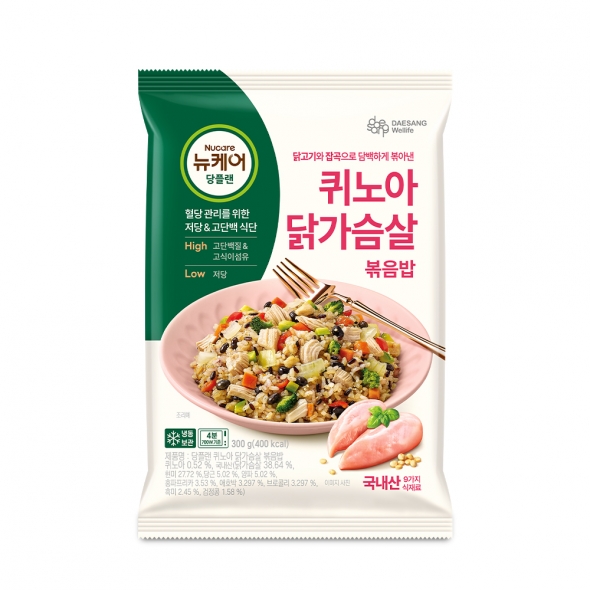 대상웰라이프 뉴케어 당플랜 퀴노아 닭가슴살 볶음밥 x 6팩