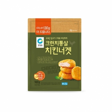 청정원 크런치통살치킨너겟430g+130g (증량)