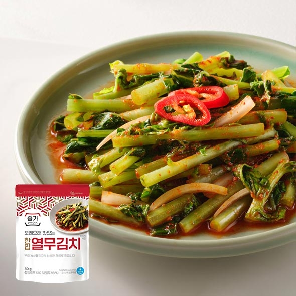 종가 오래오래 시원한 한입 열무김치 80g(AL)