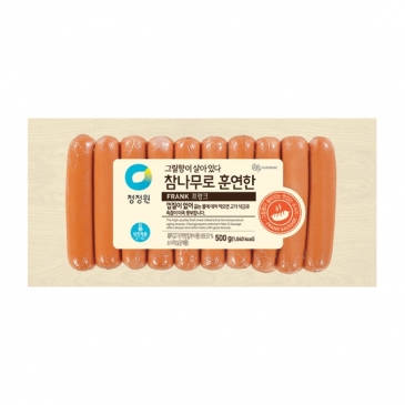 청정원 참나무로 훈연한 프랑크 500g