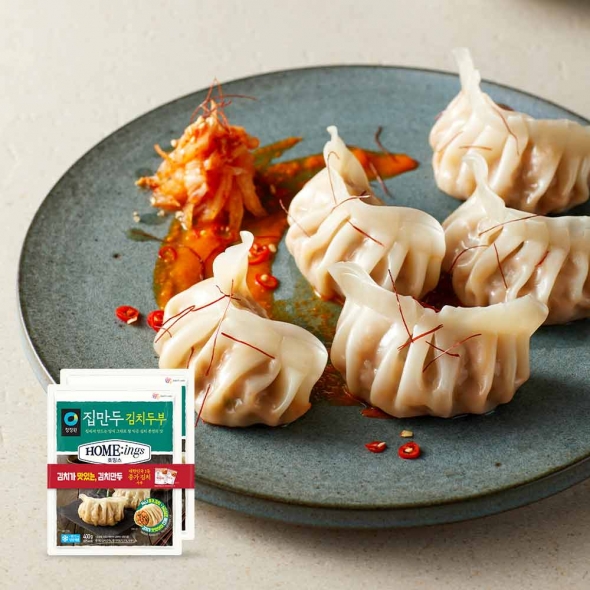 청정원 호밍스 집만두 김치두부 400g*2(번들) 청정원 호밍스 집만두 김치두부 400g*2(번들)