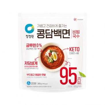청정원 콩담백면 비빔 380g