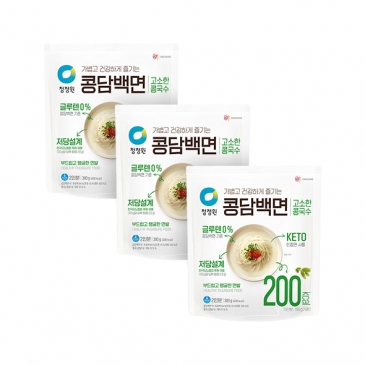 청정원 콩담백면 콩국수 380g x3개