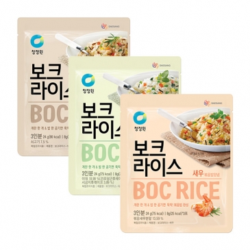 청정원 보크라이스 3종(쇠고기, 야채, 새우)