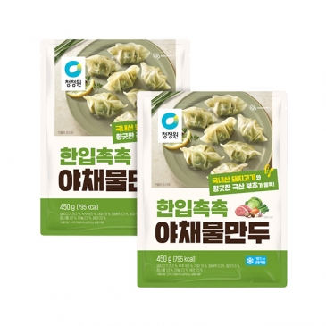 (번들)청정원 야채 물만두 450g+450g