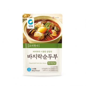 청정원 요리한수 바지락순두부찌개양념 150g
