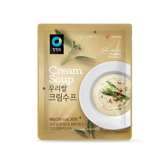 청정원 우리쌀 크림 수프 60g(3인분) 청정원 우리쌀 크림 수프 60g(3인분)