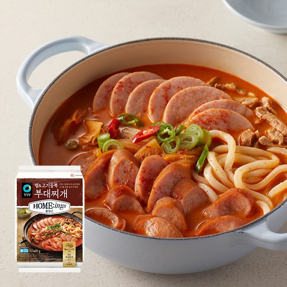 [호밍스] 햄&고기 듬뿍 부대찌개 600g