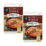 청정원 호밍스 햄&고기 듬뿍 부대찌개 600g x2개