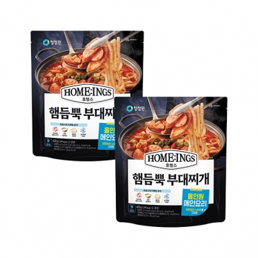청정원 호밍스 햄&고기 듬뿍 부대찌개 600g x2개