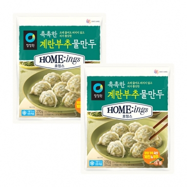 청정원 호밍스 촉촉한 계란부추물만두 270g*2