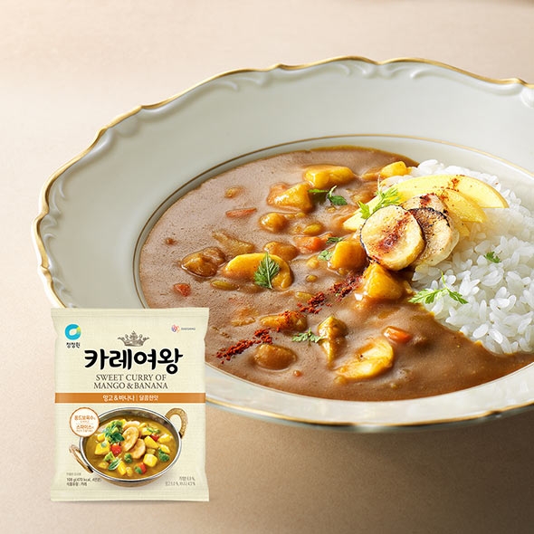 청정원 카레여왕 망고&바나나 108g 분말(4인분)