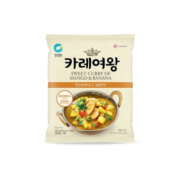 청정원 카레여왕 망고&바나나 108g 분말(4인분)
