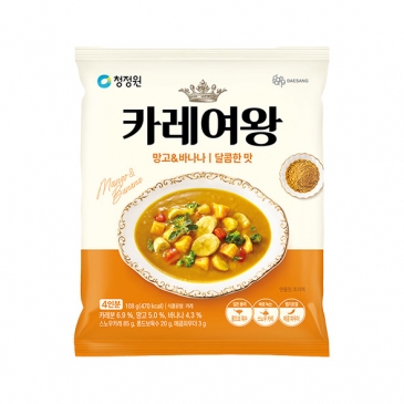 청정원 카레여왕 망고&바나나 108g 분말(4인분)