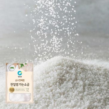 청정원 천일염 가는소금 1kg