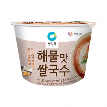 청정원 해물맛 컵쌀국수 92g