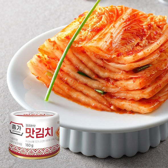 종가 깔끔한 맛김치 160g(캔)