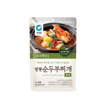 청정원 고메레시피 짬뽕 순두부찌개양념 140g