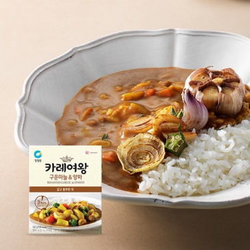 청정원 카레여왕 구운마늘&양파 160g(레토르트,1인분)