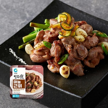 청정원 안주夜 논현동포차스타일 마늘근위 160g