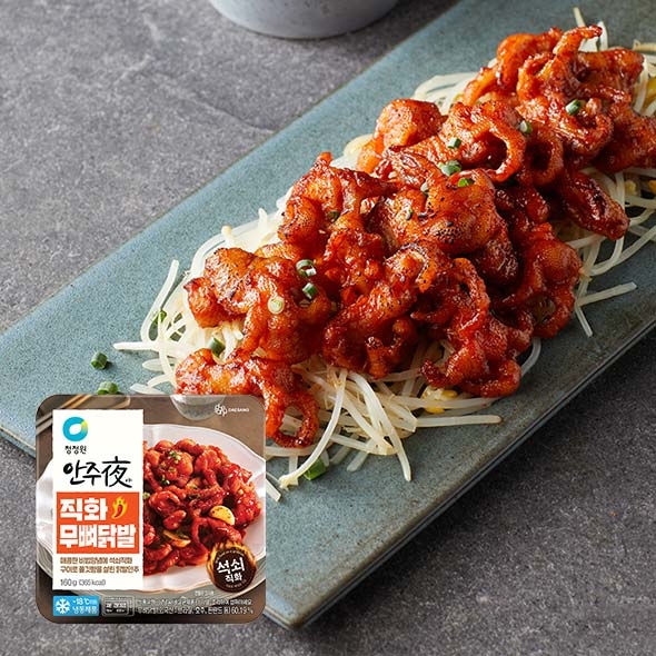청정원 안주夜 직화 무뼈닭발 160g
