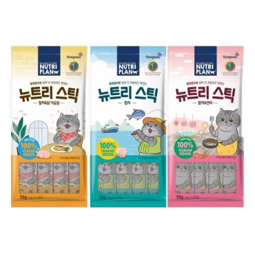 뉴트리플랜 뉴트리스틱 참치 연어 닭가슴살 (14gx4p) 3종 콤보 (set)