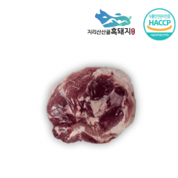 지리산산골흑돼지 - 지리산흑돼지 미박 앞다리살 (원물)