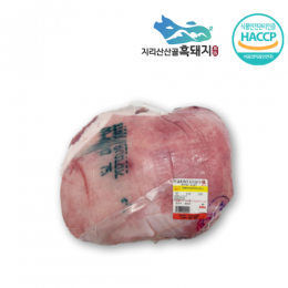 지리산산골흑돼지 - 지리산흑돼지 미박 뒷다리살 (원물)
