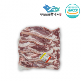 지리산산골흑돼지 - 지리산흑돼지 오겹살 3kg / 5kg  (세절육)