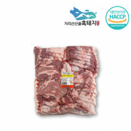 지리산산골흑돼지 - 지리산흑돼지 알목심 3kg / 5kg (세절육) (8.13 순차출고)