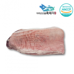 지리산산골흑돼지 - 지리산흑돼지 미박 오겹살 (원물)